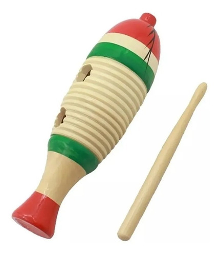 Guiro Güiro Raspador Madera Instrumento Musical Infantil 