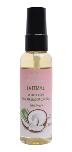 Oleo De Coco Para Massagem E Hidratante Intimo La Femme 60ml