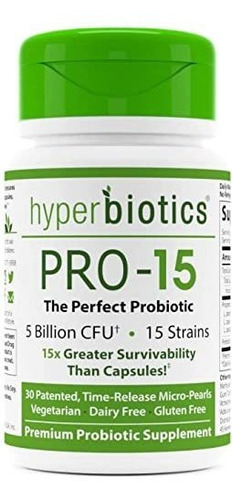 Hiperbioticos Pro-15 Probiotico | Perlas Patentadas De Lib