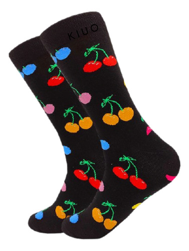 Calcetines Guindas De Colores De Algodón Peinado