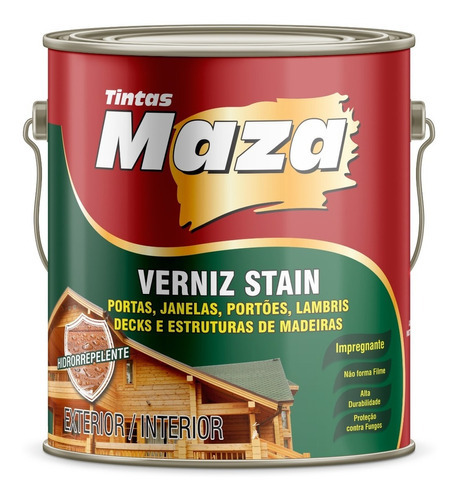 Maza Stain Mogno 3,6l Acabamento Acetinado Cor Mogno