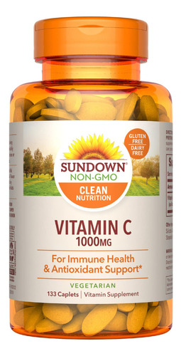 Sundown Vitamina C 1000 Mg Ácido Ascórbico 133 Tabletas