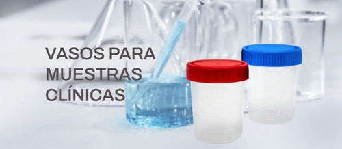 Vaso Muesta Orina Recolector Estéril Copro 100ml 30pz