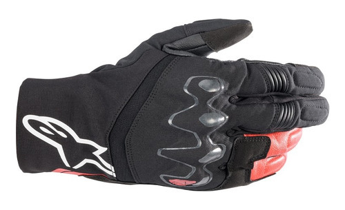 Luva Alpinestars Hyde Big Trail Masculina Impermeável Preto Cor Preto/Vermelho Tamanho XL/ GG