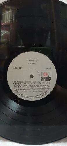 Lp - Acetato - José José - Reflexiones - Pop - Ariola - 1985