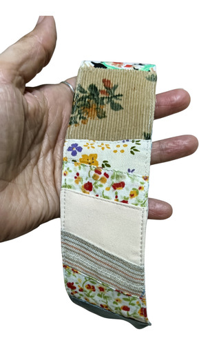 Vincha De Diseño Para El Pelo Tela Lgbt Upcycling Patchwork Patchwork Beige