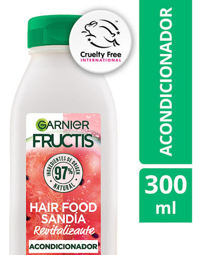 Acondicionador Fructis Hair Food Sandía Frasco X 300 Ml