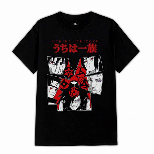 Clan Uchiha 53 Naruto Anime Polera Dtf