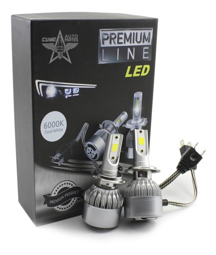 Kit De Focos H7 Hiper Led 10,000 Lúmenes 6000k Premium