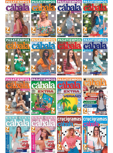 Pasatiempos Cábala Zugarto Ediciones Paquete 16 Revistas