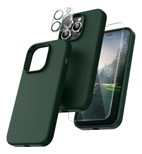 Tocol [5 En 1 Diseñado Para iPhone 14 Pro, Con 2 Protectores