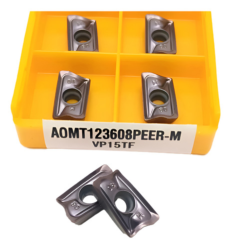 Insertos De Carburo Cnc Aomt 123608 Torno Fresa Paq 10pz