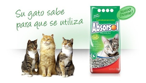 Imagen 5 de 5 de Piedras Sanitarias Absorsol Tipo Premium Pack 6 Unidades X 2 Kg C/u (12 Kg Totales)