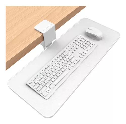 Bandeja para teclado debajo del escritorio - Cajón con abrazadera para  teclado Soporte para computadora - Ratón ergonómico