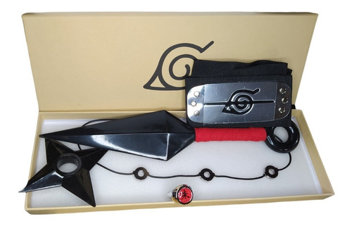 Set De Itachi Kunai + Shuriken + Collar + Anillo + Vincha