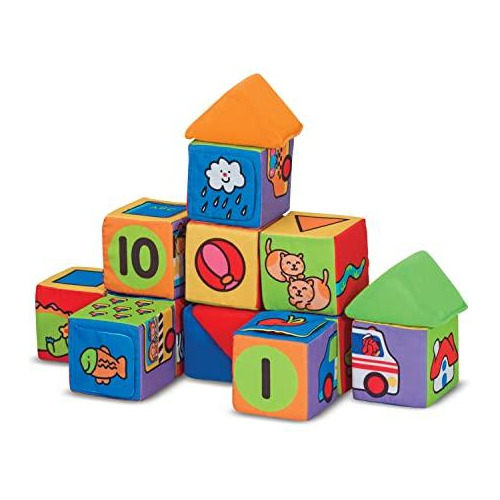 Set Construcción Melissa & Doug 10 Bloques Blandos