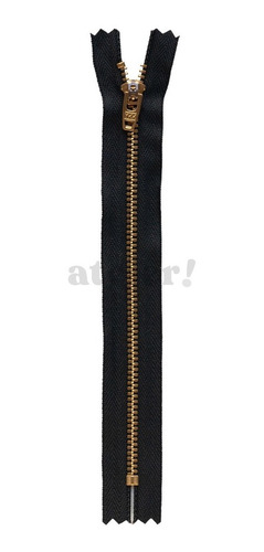 Imagen 2 de 2 de Cierres Metal Bronce Cad 4,5 Semi-automático Fijo Ykk 18 Cm