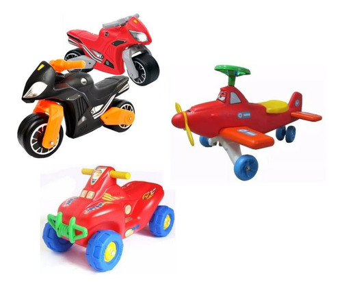 Plaza Blanda Combo X3 Andarin Avion Moto Cuatriciclo