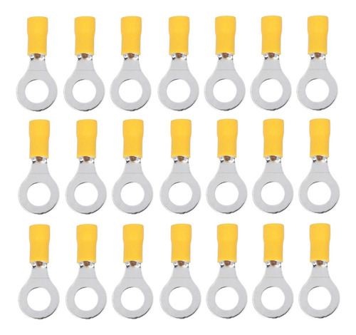 Para 100 Terminais De Anel Isolados Elétricos Awg 12-10