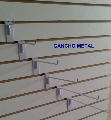 100 Ganchos Blister Panel Ranurado Exhibipanel 3/16 Alambre