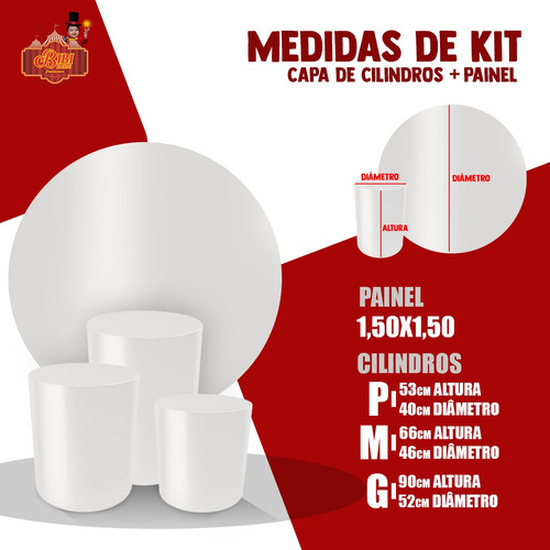 Kit Painel + Capas Trio Cilindro Gota Faisca Elements