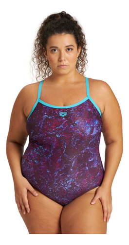 Traje De Baño Mujer Light Drop Back Morado Arena