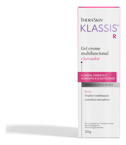 Theraskin Gel-creme Clareador Klassis R 30g Todo Tipo De Pele