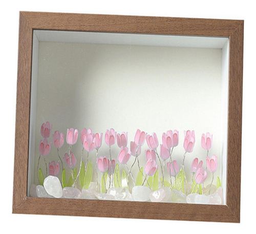 Marco De Fotos Con Forma De Tulipán Para Bricolaje, Luces No