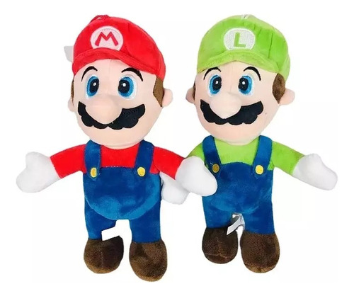 Peluche De Mario Y Luigui Luigi Bross Grande Xxl Plus