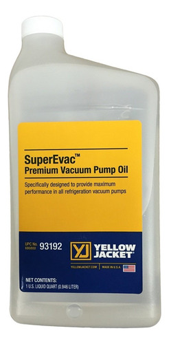 Aceite Para Bomba De Vacio Yellow Jacket 1 Litro