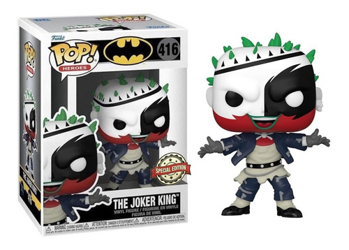 Funko Pop! Dc Batman #416 The Joker King - Nuevo !