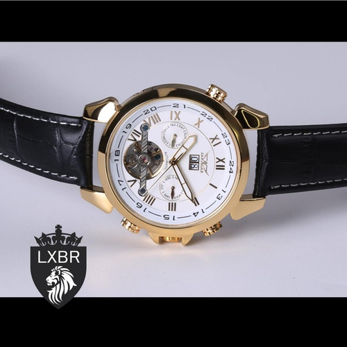 Relogio Social Automatico Turbilhao Jaragar Ouro R40 Lxbr