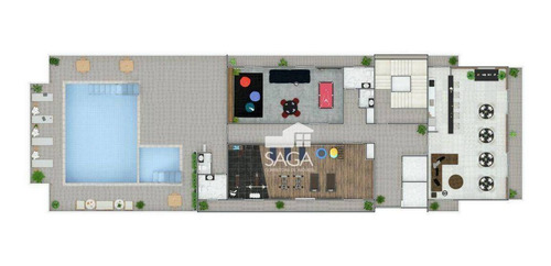 Imagem 18 de 30 de Apenas 85 Mil De Entrada!apartamento Com 2 Dormitórios, 2 Suítes, 2 Vagas À Venda, 88 M² Por R$ 563.481 - Canto Do Forte - Praia Grande/sp - Ap4485