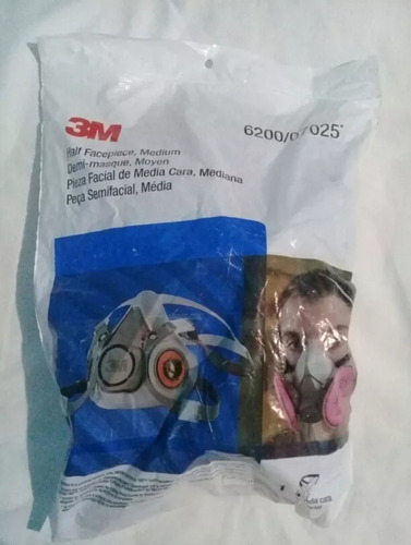 Respirador Media Cara 3m Reutilizable Con Filtros. M