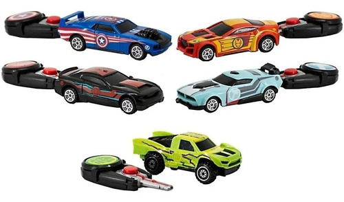 Imagen 3 de 6 de Avengers Auto Con Llave Lanzador Key Cars 9.5 Cm Marvel Edu