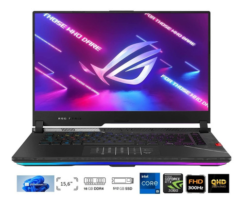 Imagen 2 de 10 de Notebook Asus Rog Strix Scar Corei9 16gb 512gb Rtx3060