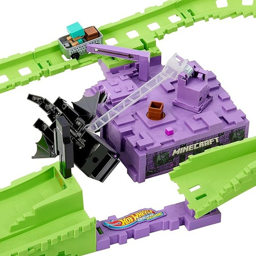 Pista De Brinquedo Hot Wheels Racerverse Minecraft Mattel Multicolor