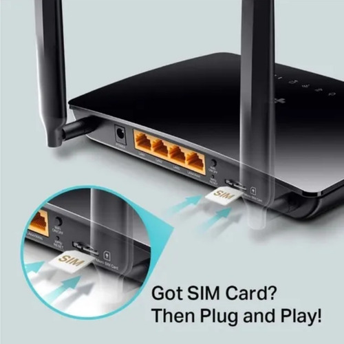 Imagen 2 de 4 de Router Wifi 4g Sim/chip Dual Band Ac1200 Tp-link Mr400