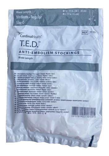 Media Ted De Compresión A La Rodilla Mediana