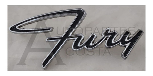Emblema Letrero Fury Plymouth Original Usado 