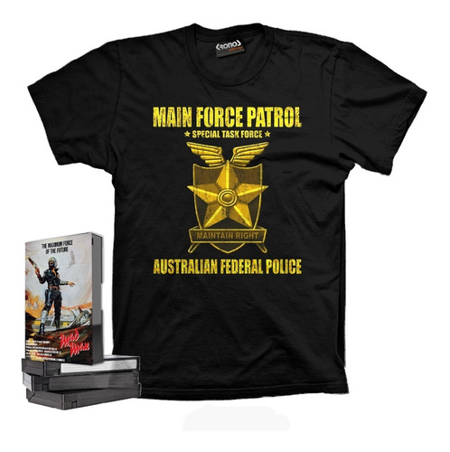 Remera Cine Mad Max 1977 Main Force Patrol Police Retro