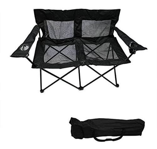 Trademark Innovations Loveseat - Silla De Acampada Doble Con