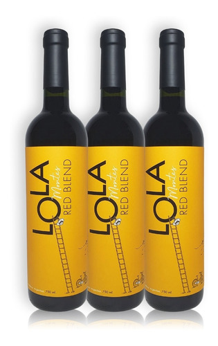 Vino Lola Montes Red Blend Kit X3u 750ml Lola Montes