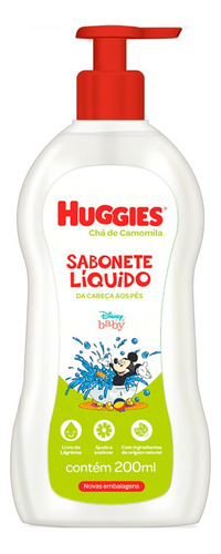 Sabonete líquido Huggies Disney Baby Chá de Camomila em líquido 200 ml