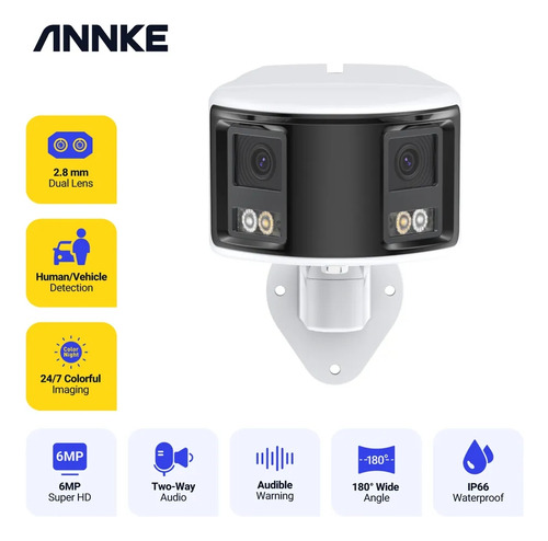 Camera Panorâmica Ip 3k Alta Resolução 6mp Ankke/hikvision