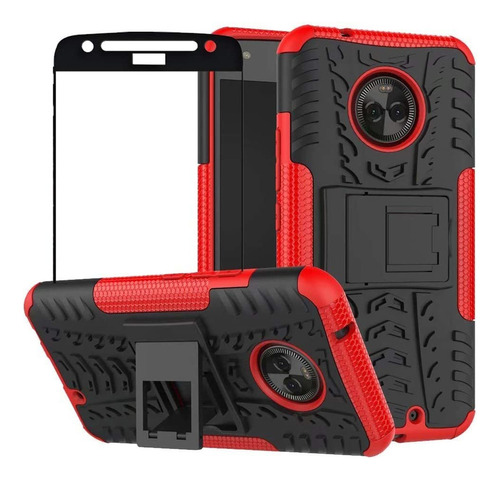 Funda Híbrida Para Motorola Moto X4 2017 He2970