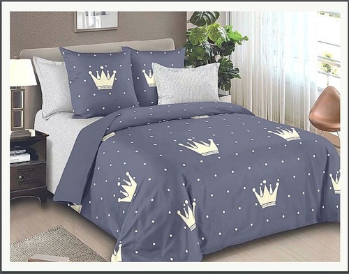 Acolchado Queen Size Doble Faz Estampado 