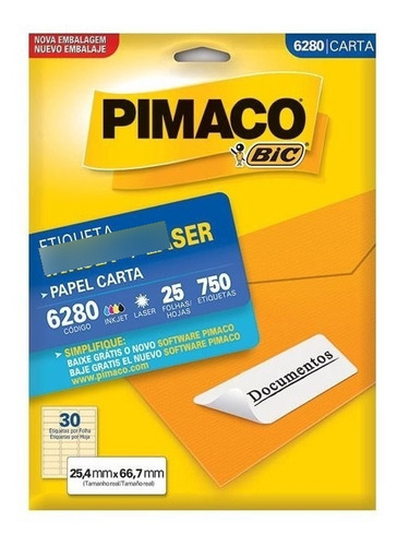 Etiqueta Pimaco Inkjet + Laser - 6280 00630
