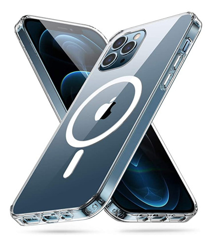 Funda Transparente Magsafe + Mica 9d Para iPhone 15 Pro Max 