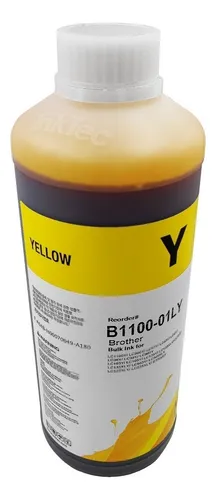 comprar Litro Tinta Inktec B1100 Compati Brother Full Tinta Amarillo